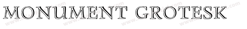 monument grotesk字体转换